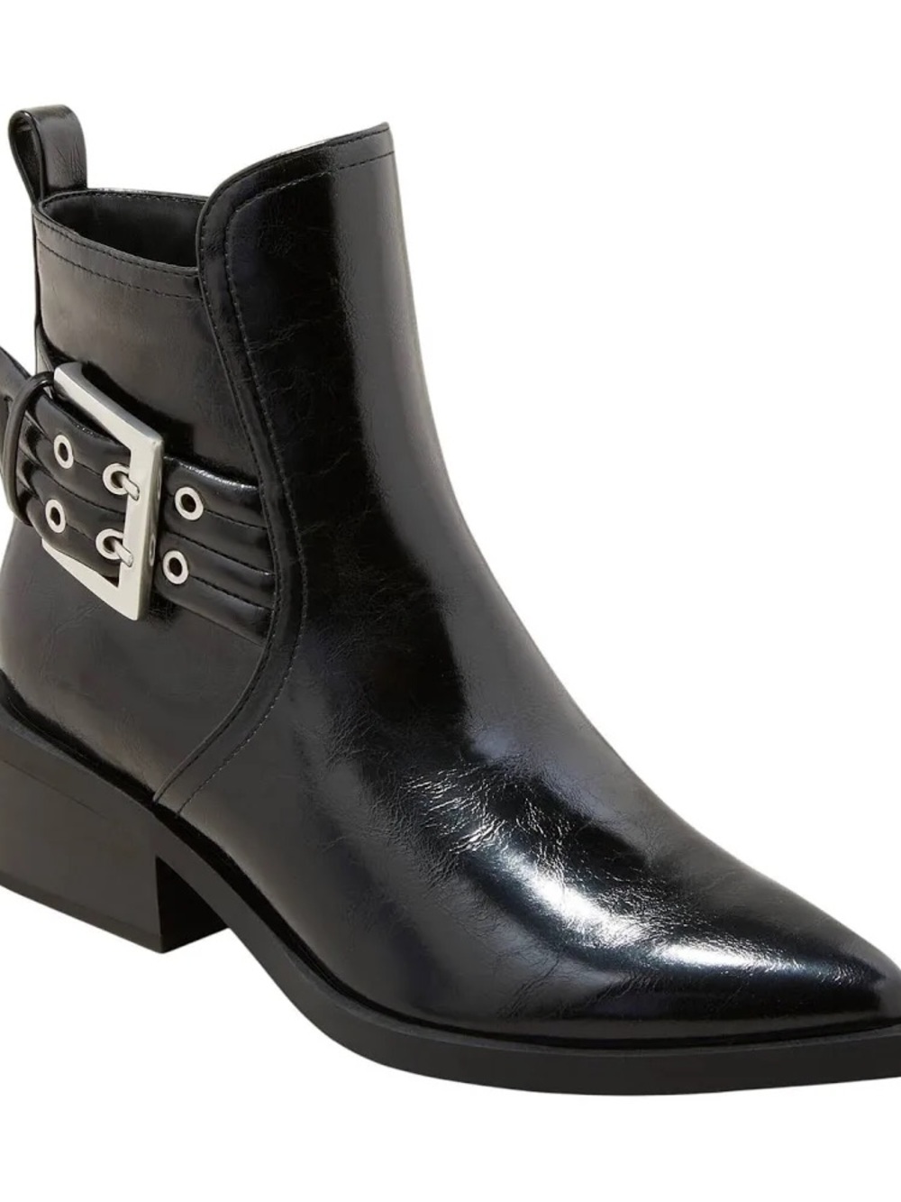 NWT Women's Giovanna Buckle Western
Ankle Boots Black - Wild Fable -8